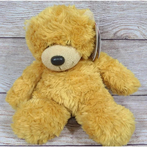 Aurora World Plush Bonnie Teddy Bear Stuffed Animal Toy Tan 9" #12774 - Picture 1 of 5